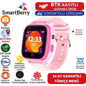 SmartBerry Z40 Pembe Çocuk Akıllı Saat