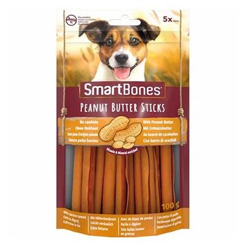 SmartBones Stick Küçük Irk Tavuk ve Fıstık Ezmeli 100 gr Köpek Ödül Kemiği