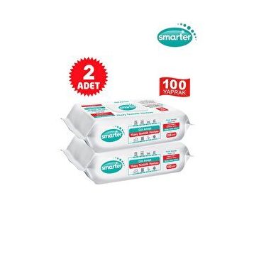 Smarter 100 Yaprak Beyaz Sabun Kokulu Yüzey Temizlik Havlusu