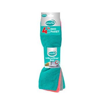 Smarter 4'lü Mikrofiber Temizlik Bezi