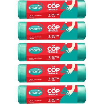 Smarter 5'li Battal Boy Çöp Torbası
