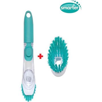 Smarter Deterjan Hazneli Bulaşık Fırçası + Yedek Fırça