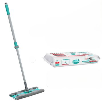 Smarter Magic Mop + Hediyeli Paspas Mandallı Set Yüzey Bez Uyumlu Yer Temizlik Havlusu
