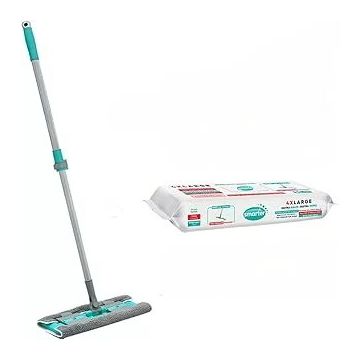 Smarter Magic Mop + Hediyeli Paspas Mandallı Set Yüzey Bez Uyumlu Yer Temizlik Havlusu