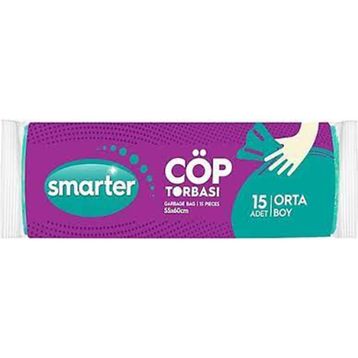 Smarter Orta Boy 55 x 60 cm 15 Adet Çöp Poşeti