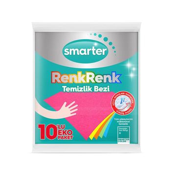 Smarter Renk Renk 10'lu Temizlik Bezi