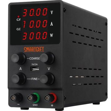 Smartgift Ayarlanabilir 30V/10A Dc Güç Kaynağı Voltaj Regülatörü