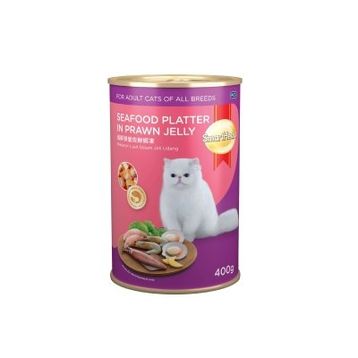 Smartheart Jöle İçinde Deniz Ürünleri ve Karidesli Yetişkin 400 gr Kedi Konservesi