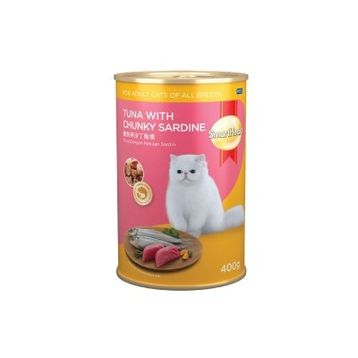 Smartheart Sardalya ve Ton Balıklı Yetişkin 400 gr Kedi Konservesi