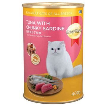 Smartheart Sardalya ve Ton Balıklı Yetişkin 400 gr Kedi Konservesi