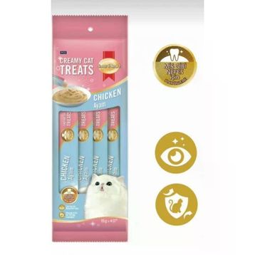 Smartheart Tavuklu 4x15 gr Krema Kedi Ödülü