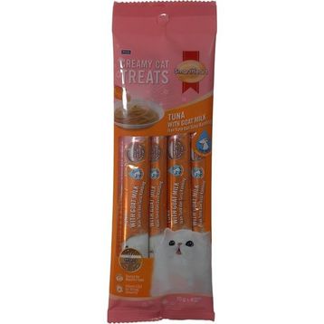 Smartheart Tonlu ve Keçi Sütlü 4x15 GR Krema Kedi Ödülü