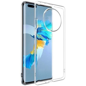 Smcase Huawei Mate 40 Pro Lüks Korumalı Silikon Tam Kapatan Ekran Koruyucu Şeffaf Kılıf