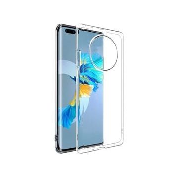 Smcase Huawei Mate 40 Pro Lüks Korumalı Silikon Tam Kapatan Ekran Koruyucu Şeffaf Kılıf