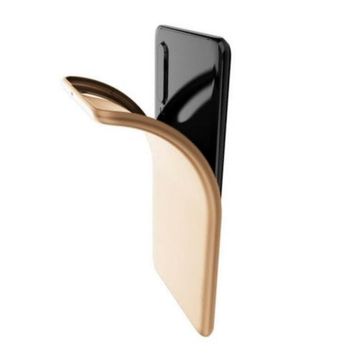 Smcase Huawei P30 Lüks Silikon Nano Ekran Koruyucu Gold Cep Telefonu Kılıfı