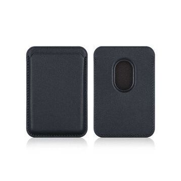Smcase iPhone 13 Kartlıklı Cardsafe Deri Mıknatıslı Silikon Siyah Cep Telefonu Kılıfı