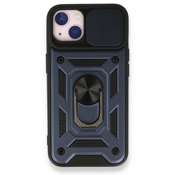 Smcase iPhone 13 Pro Max Kamera Korumalı Yüzüklü Tank Pars Silikon Kırmızı Cep Telefonu Kılıfı