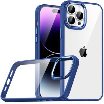 Smcase iPhone 14 Pro Max Renkli Bumper Hybrid Flora Silikon Nano Ekran Koruyucu Yeşil Cep Telefonu Kılıfı
