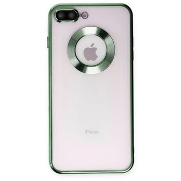 Smcase iPhone 8 Plus Kamera Korumalı Omega Slote Lazer Silikon Siyah Cep Telefonu Kılıfı