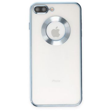 Smcase iPhone 8 Plus Kamera Korumalı Omega Slote Lazer Silikon Siyah Cep Telefonu Kılıfı