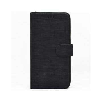 Smcase Samsung Galaxy A73 Kumaş Spor Standlı Cüzdan Siyah Cep Telefonu Kılıfı