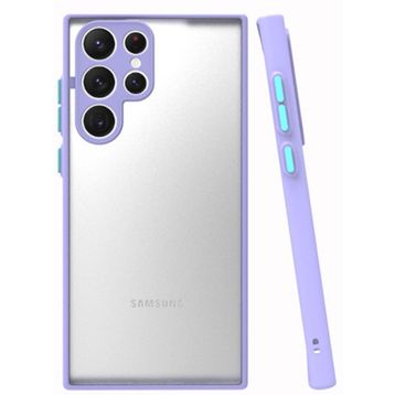Smcase Samsung Galaxy S22 Ultra 5G Hux Kamera Korumalı Silikon Siyah Cep Telefonu Kılıfı