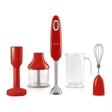Smeg HBF02RDEU Kırmızı El Blenderi Set