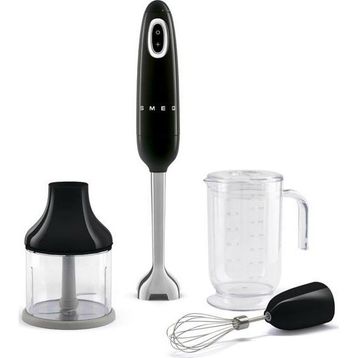 Smeg HBF03BLEU Siyah 50's Style Retro El Blender Seti
