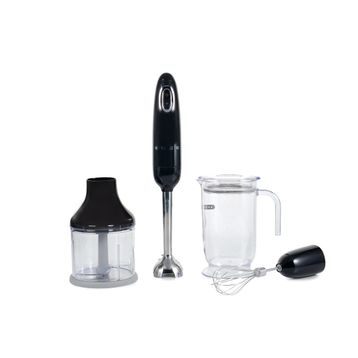 Smeg HBF03BLEU Siyah 50's Style Retro El Blender Seti