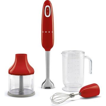 Smeg HBF03RDEU 50's Style Kırmızı El Blender Seti