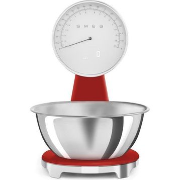 Smeg KSF01RDWW 50's Retro Kırmızı Analog Mutfak Tartısı