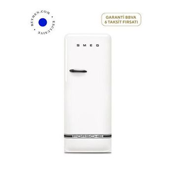 Smeg Porsche FAB28 Carrara White Special Edition Buzdolabı