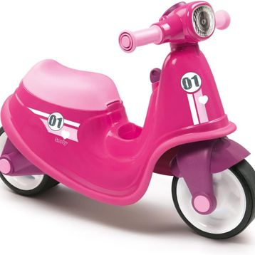 Smoby 721002 Pembe Scooter Bingit Motor