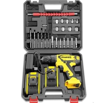 Snaiker TX 12 V 1.2 Ah Darbesiz Metal Şanzıman Çift Akülü 24 Parça Şarjlı Vidalama Matkap