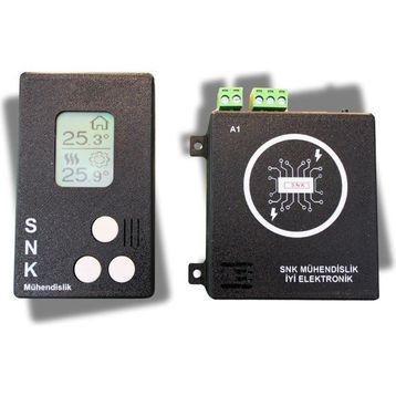 Snk NR1 Siyah Kablosuz Oda Termostatı