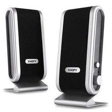 Snopy SN 820 2.0 Siyah Gümüş Lcdlnce Tasarım USBSpeaker