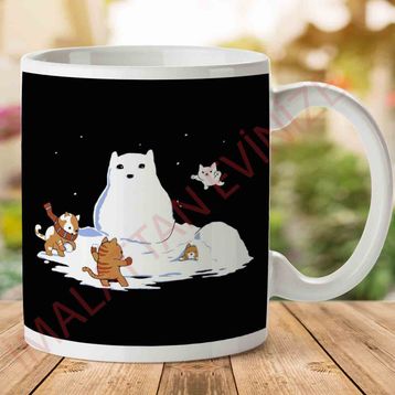 Snowcat Baskılı Kupa