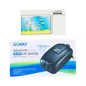 Sobo SB-8806 Çift Çıkışlı Akvaryum Hava Motoru