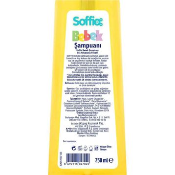 Soffıo 750 ml Bebek Şampuanı