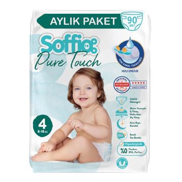 Soffio Pure Touch No:4 Maxi Bebek Bezi