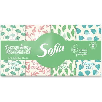 Sofia 8'li Cep Mendil