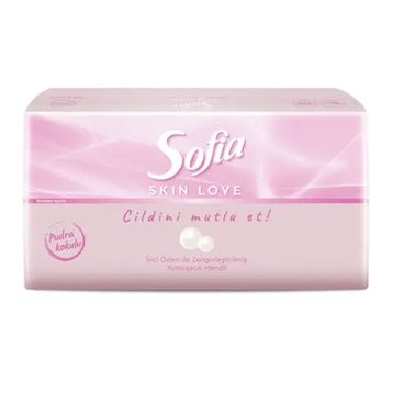 Sofia Skin Love 100'lü Pudra Kokulu Mendil
