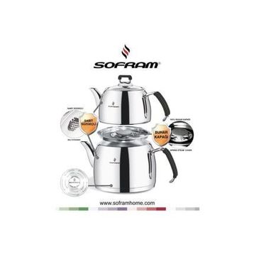 Sofram Mars Orta Boy Siyah Çaydanlık Takımı