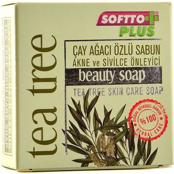 Softto 100 gr Plus Çay Ağacı Akne Sivilce Sabunu