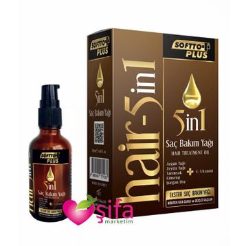 Softto 50 ml Plus 5in1 Saç Bakım Yağı