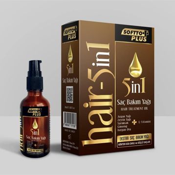 Softto 50 ml Plus 5in1 Saç Bakım Yağı