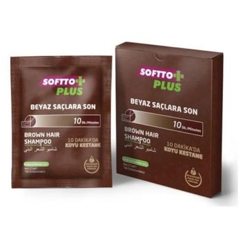 Softto Plus 10x25 ml Brown Hair Şampuan