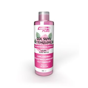 Softto Plus 200 ml Gül Suyu Yüz Temizleme Jeli