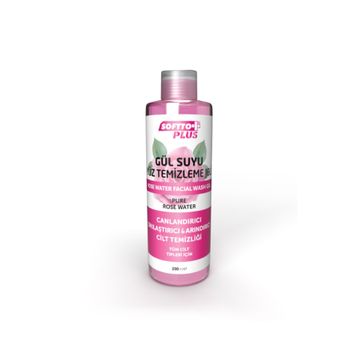 Softto Plus 200 ml Gül Suyu Yüz Temizleme Jeli