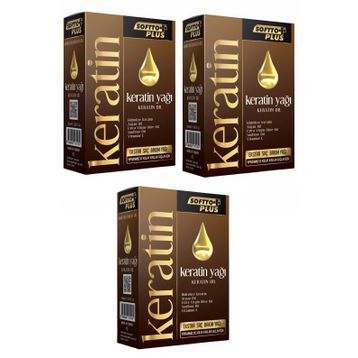 Softto Plus 50 ml 3 Adet Keratin Yağı